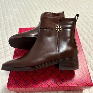 Tory Burch Brown Ankle Boots